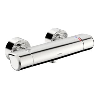 Care - thermostatische Brausebatterie, Thermo Cool, Chrom 08707100 - Hansa