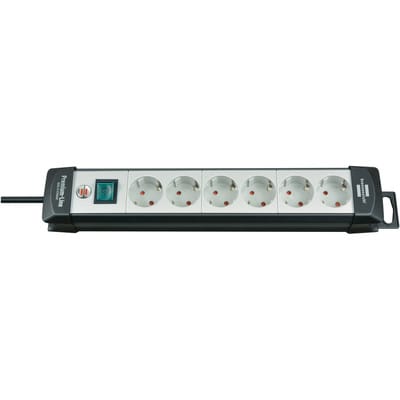 BRENNENSTUHL 1951560100 Premium-Line Steckdosenleiste 6-fach