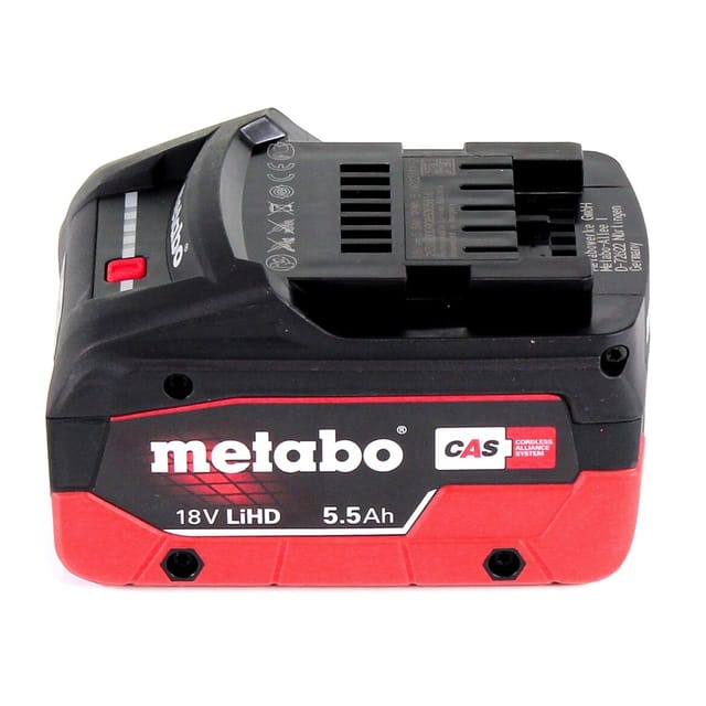 Metabo - Akkupack LiHD 18 v - 5,5 Ah HD-Akku ultimative Leistung identisch mit 625368000