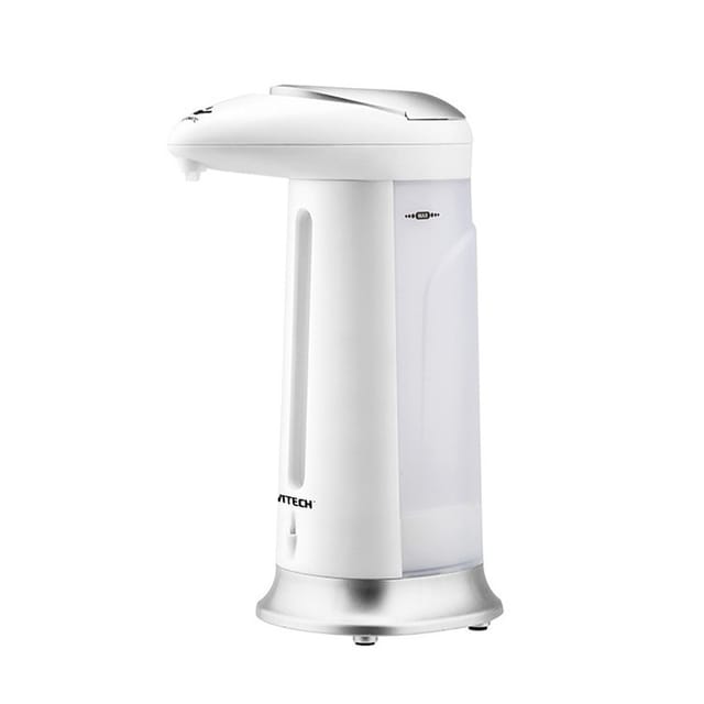 Seifenspender, hydroalkoholisches Gel 330 ml grau und weiß soap dispenser auto dispenser 2