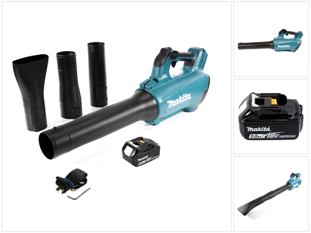 Dub 184 T1 Akku Gebläse 18 v Brushless + 1x Akku 5,0 Ah - ohne Ladegerät - Makita