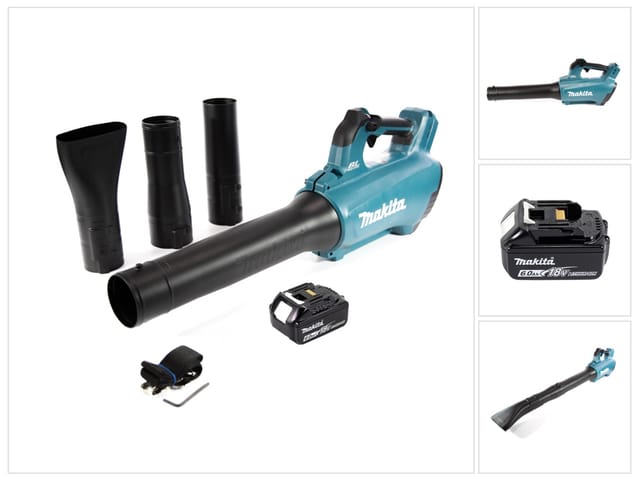 Dub 184 G1 Akku Gebläse 18 v Brushless + 1x Akku 6,0 Ah - ohne Ladegerät - Makita