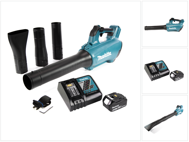 Dub 184 RT1 Akku Gebläse 18 v Brushless + 1x Akku 5,0 Ah + Ladegerät - Makita