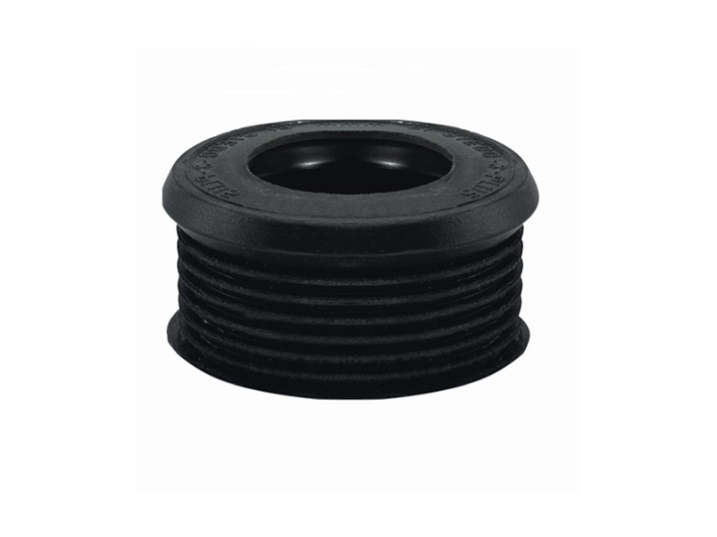 Euro WC-Spülrohrverbinder ø 55 mm für Spülkasten schwarz - Stedo