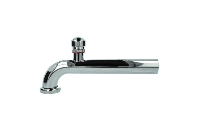 tecuro Abgangsbogen 90° mit Rohrbelüfter für Siphon Geruchsverschluss, verchromt 175 mm