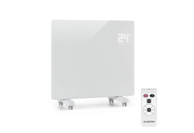 Bornholm Single Konvektions-heizgerät Thermostat Timer 2 Heizstufen: 500 / 1000 W Bis 25 M² Standgerät / Wandinstallation - Klarstein