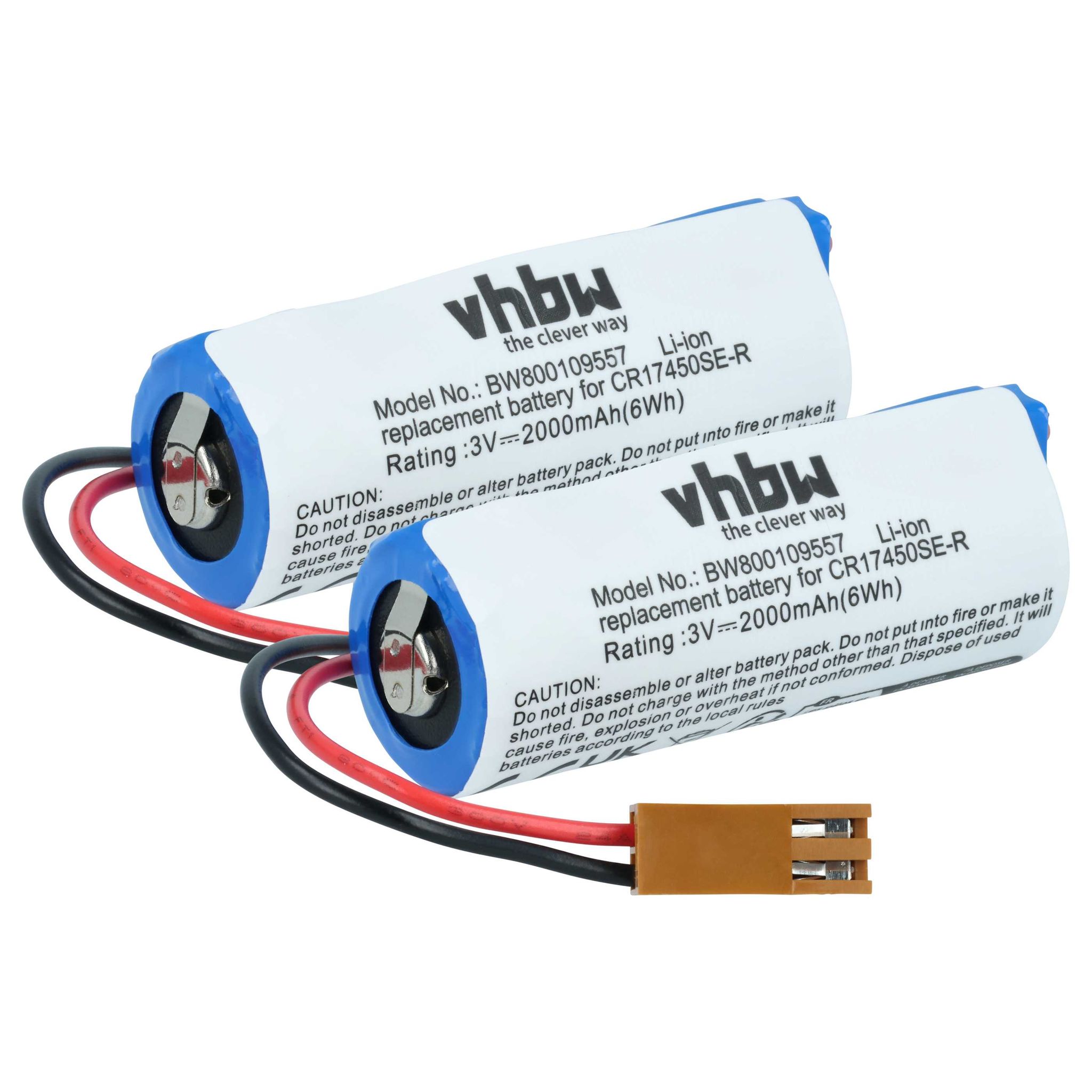 Vhbw 2x Akku Kompatibel Mit Fanuc Cnc-steuerung 21i, Servodrives Steuereinheit (2000 Mah, 3 V, Li-ion)