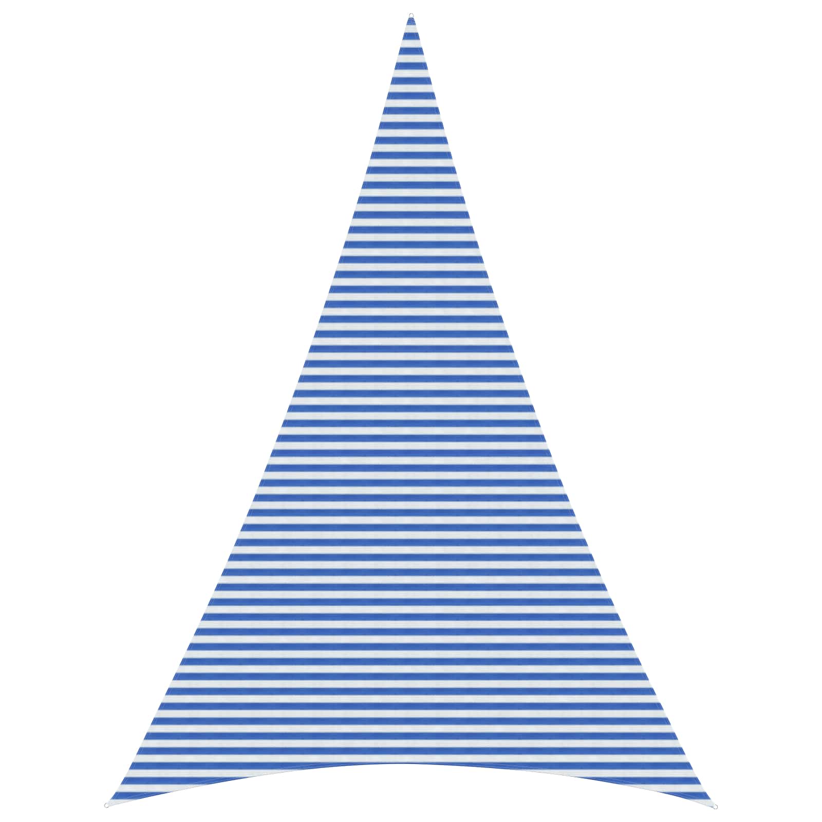 Sonnensegel 5 X 7 X 7 M Hdpe Dreieckig Blau Und Weiß Vidaxl
