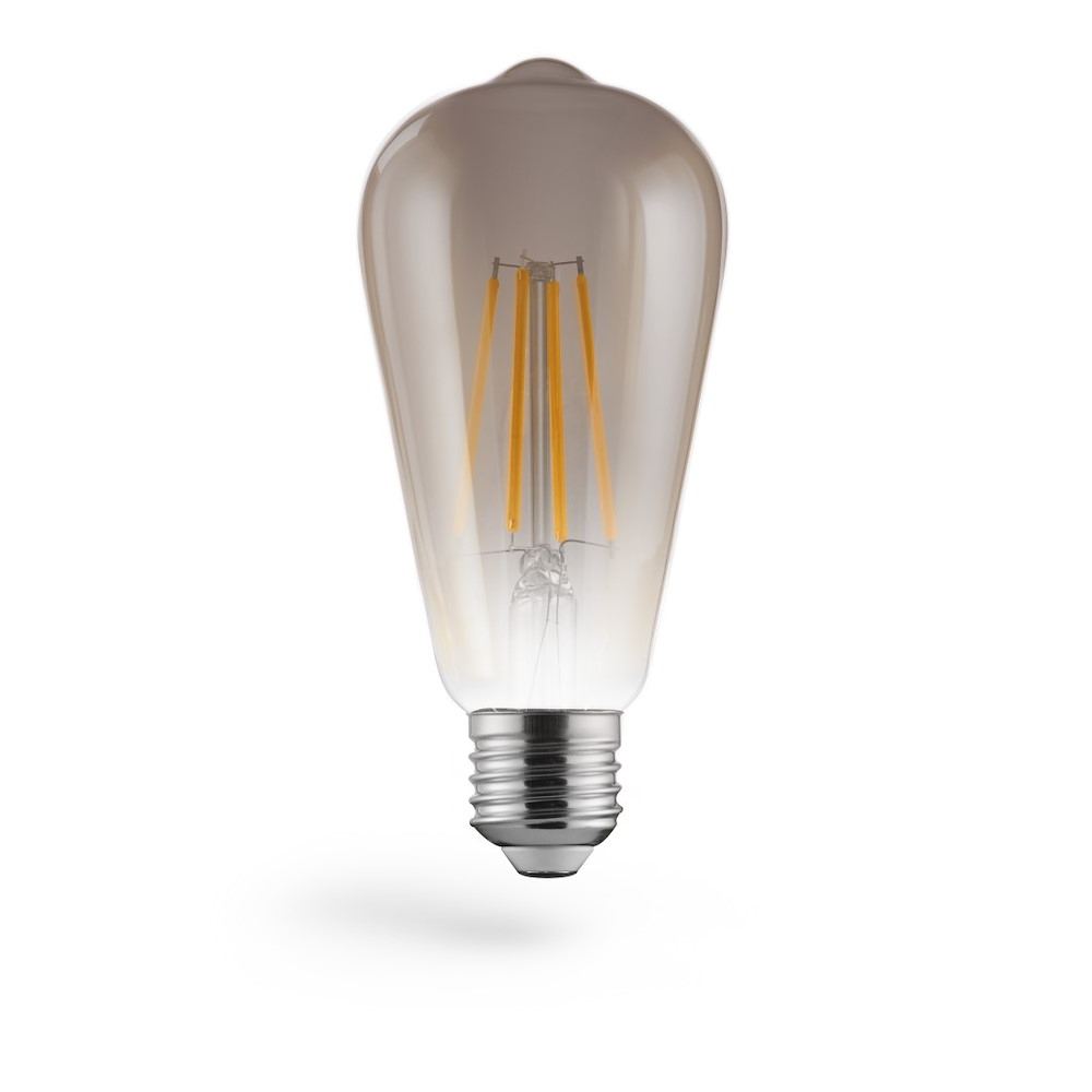 Xavax Led-filament, E27, 420lm 8w, Vintage-lampe Edison