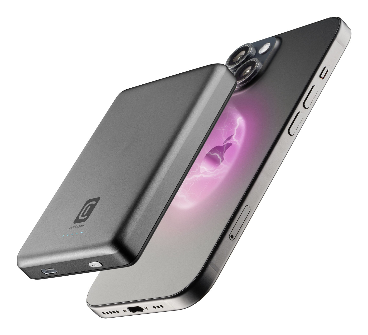 Cellularline Mag Lite 10000 10000mah Wireless Power Bank Kompatibel Mit Mag Safe Technologie