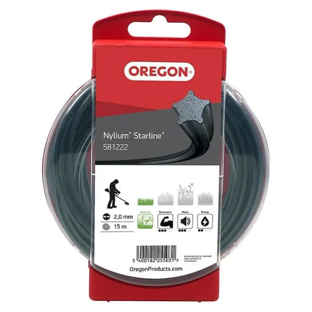 Etoile Nylium Starline Freischneiderschnur Schwarz ø 2.0mm/15m Oregon 581222