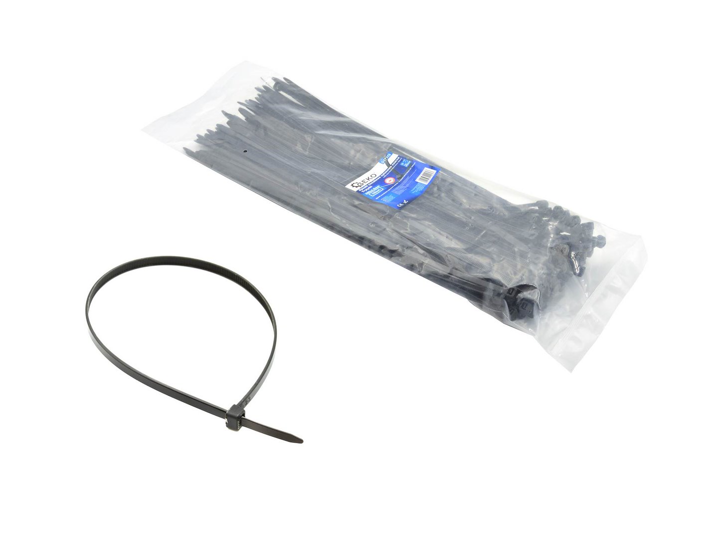 Schwarze Nylon-kabelbinder 150x3,6mm Uv 100 Stück (250)