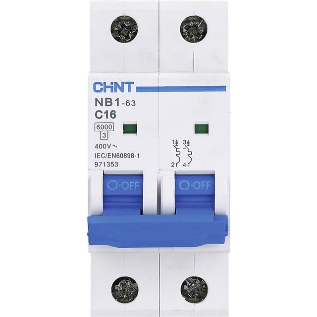 Chint 179658 NB1L Leitungsschutzschalter 2polig 16 A