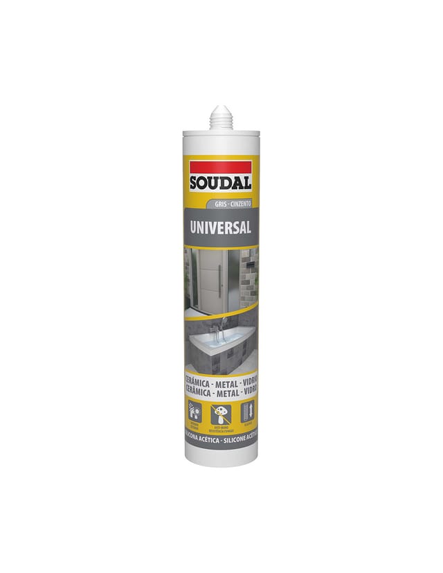 Universal Silikon Grau 280ml 115927 - Soudal