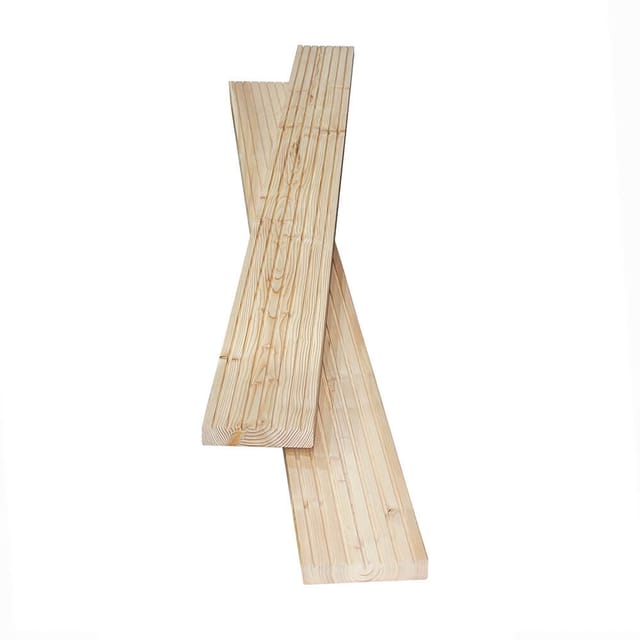 HOME DELUXE - Holz Terrassendiele Lärche ARIS - 2 m², Inkl. Unterkonstruktion und Montagematerial I Terrassenboden Poolumrandung Balkonbelag