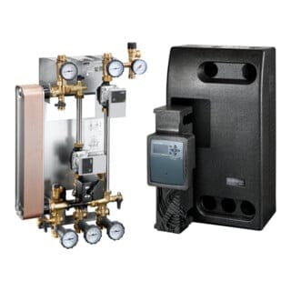 Oventrop Regusol X-Duo 25 Solarstation DN 25 Wilo Para, zwei Anschlüsse