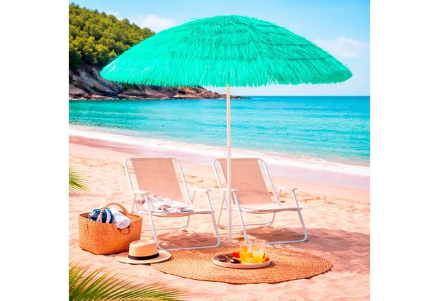Hawaii Sonnenschirm Türkis 1,6m-MMC2074-türkis
