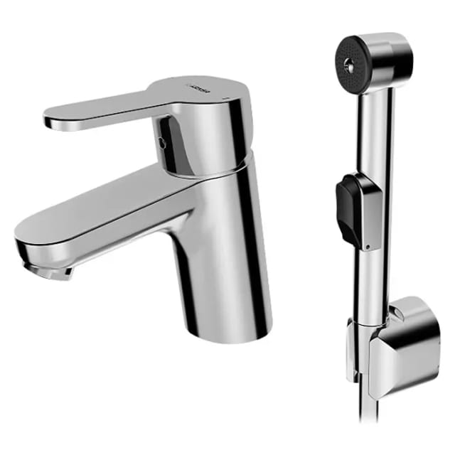 Hansa - Primo - Waschtisch Einhebelmischer mit Handbrause, chrom 49462203