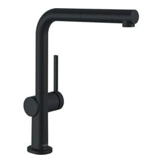 M54 - Spültischarmatur Talis mit herausziehbarer Brause, EcoSmart, schwarz matt 72845670 - Hansgrohe