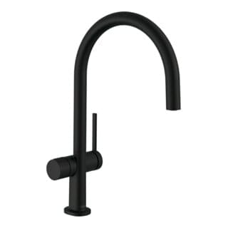 M54 - Spültischmischer Talis 220, Geräteabsperrventil, schwarz matt 72805670 - Hansgrohe