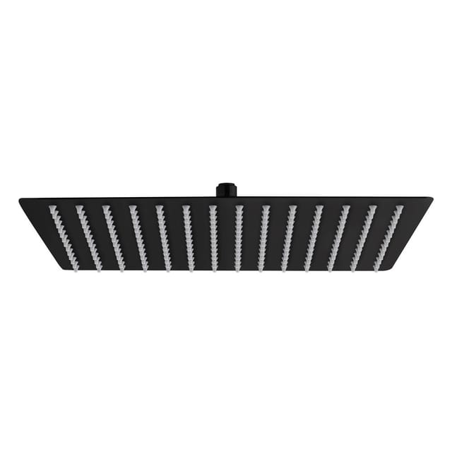 Aloni - Regendusche Kopfbrause Quadrat Schwarz matt 30 x 30 cm