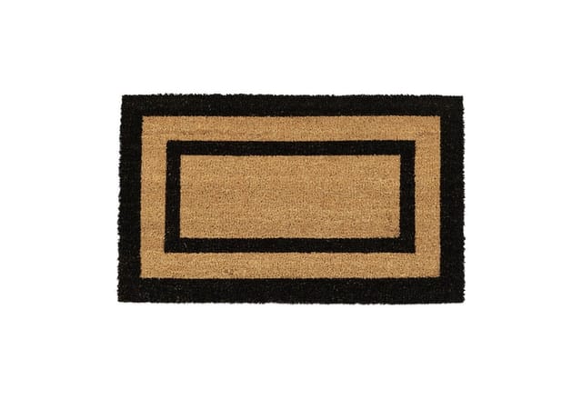 Relaxdays - Fußmatte aus Kokos & pvc, rutschfest, Schmutzfangmatte für Balkon/Flur/Veranda, BxT: 75x45 cm, natur