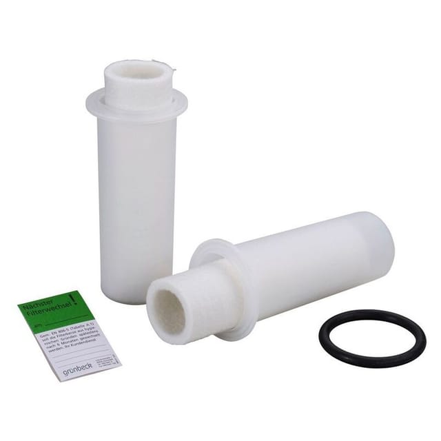 Grünbeck Ersatzfilterkerze 50um für FS 2", Größe 3 mit Schutzglocke und Glocken-O-Ring, 2 Stück