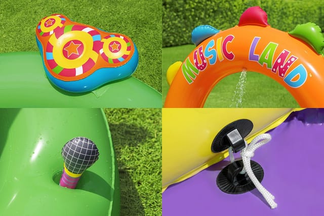 Planschbecken 295 x 190 x 137 cm Sing 'n Splash Play Center - Bestway