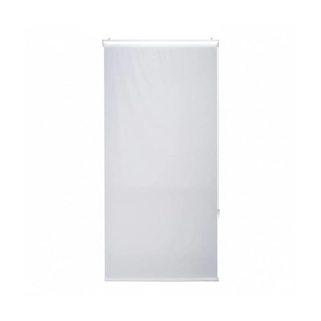 Duschrollo, 80x240 cm, Seilzugrollo für Dusche & Badewanne, Decke & Fenster, Badrollo wasserabweisend, weiß - Relaxdays
