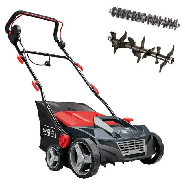 Elektro Vertikutierer SC38, 38 cm Schnittbreite, 1600W, 16 Messer 3IN1 - Scheppach
