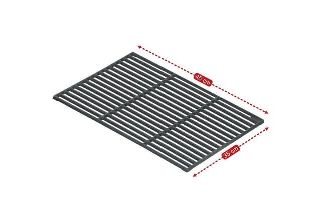 Gusseisen Grillrost, 45 x 35 cm, emailliert