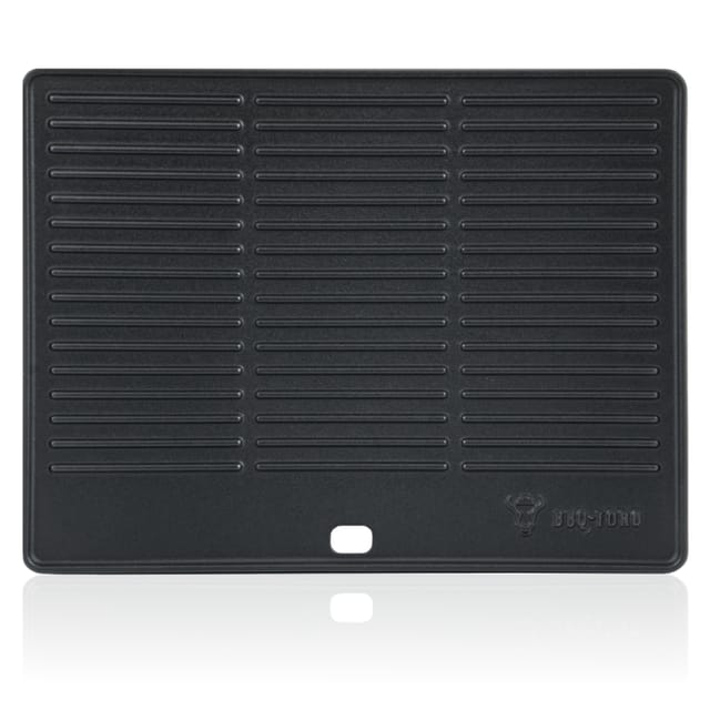 BBQ-Toro Gusseisen Grillplatte 40 x 31 cm Wendeplatte, emailliert