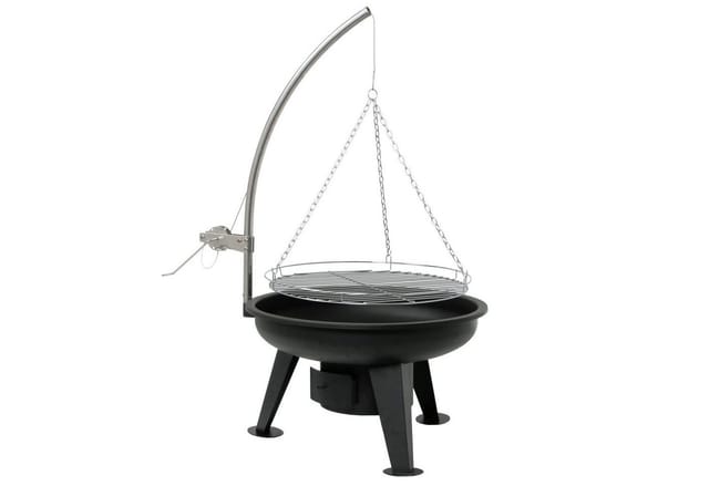 Schwenkgrill mit Grillrost ø 64 cm Holzkohlegrill, Feuerschale - Bbq-toro