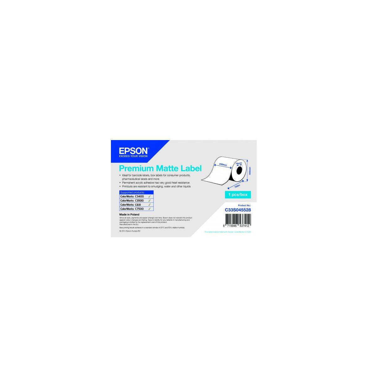 Epson C33s045528 Druckeretikett Weiß