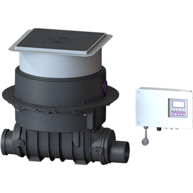 Kessel - Rückstaupumpanlage 24100S Pumpfix f Bodenplatte schwarz dn 100