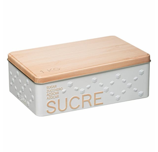 5five Simply Smart - Würfelzuckerdose aus metall scandinave nature weiß - 5five
