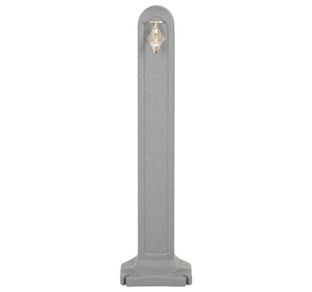 Wasserzapfsäule Hellgrau Steinoptik Vidaxl