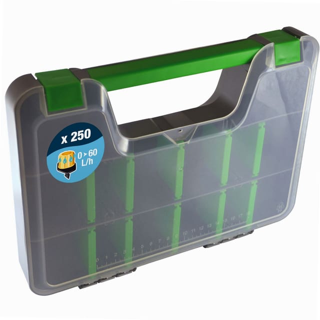 Tasche mit 250 Tropfern 60 l-h max