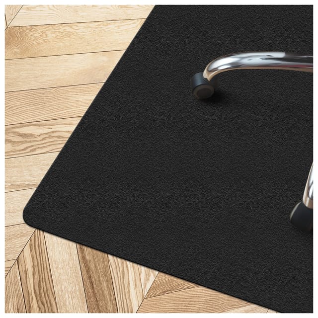 Bodenschutzmatte Hartboden Schwarz 75 x 120 cm