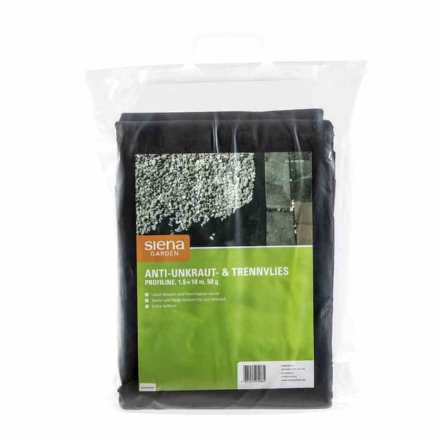 Anti-Unkrautvlies 50 g, Maße: 1,5 x 10 Farbe: schwarz