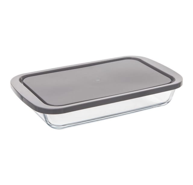 Secret De Gourmet - Rechteckiger Glasbehälter mit Deckel – l 18,10 x b 29 x h 5,10 cm