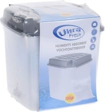 Luftentfeuchter + Nachfüllpack 350 g, weiß mit grauem Deckel