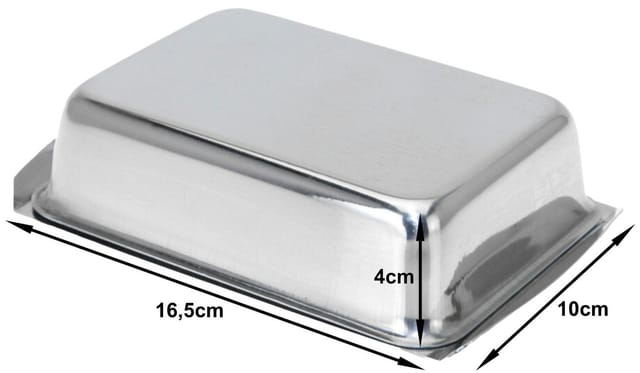 Steel butter dish