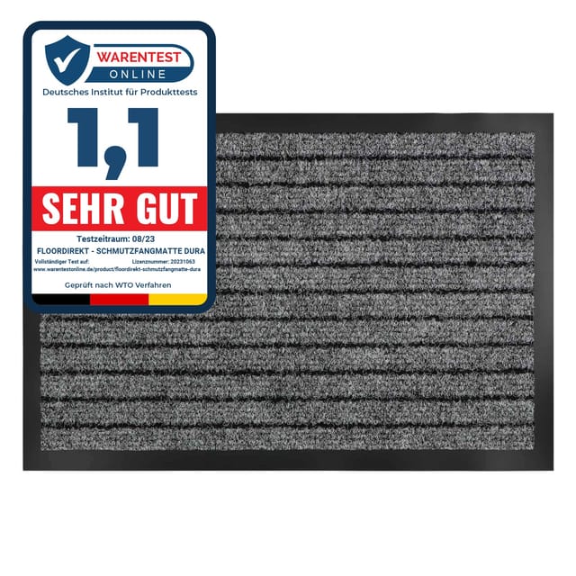 Schmutzfangmatte Dura Grau 50 x 80 cm