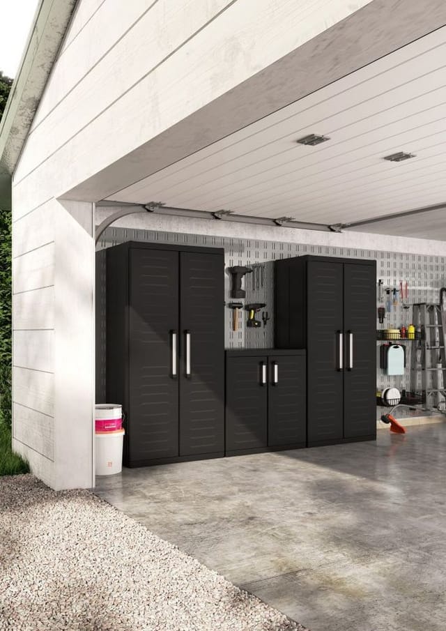 Kunststoffschrank Detroit xl niedrig 89 x 54 x 93 cm Regalzubehör - Keter