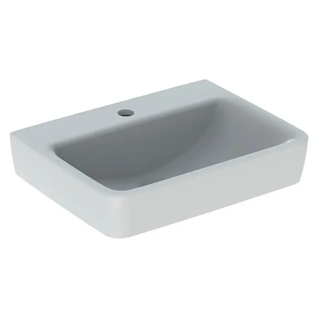 Keramag - Geberit Renova Plan, Handwaschbecken, 50x38 cm, 1 Hahnloch, ohne