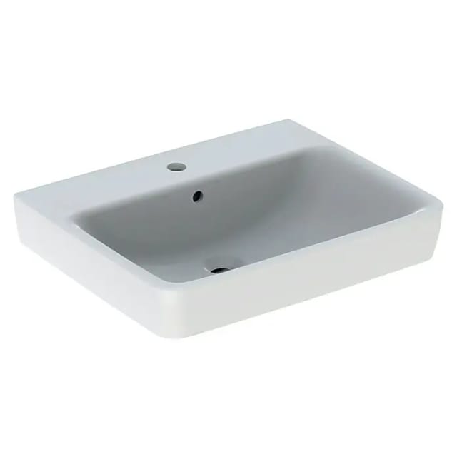 Keramag - Geberit Renova Plan, Waschtisch, 60x48 cm, 1 Hahnloch, mit