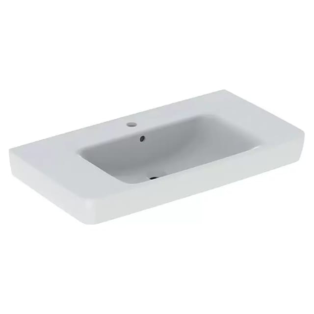 Keramag - Geberit Renova Plan, Waschtisch mit Ablagefläche, 90x48 cm, 1