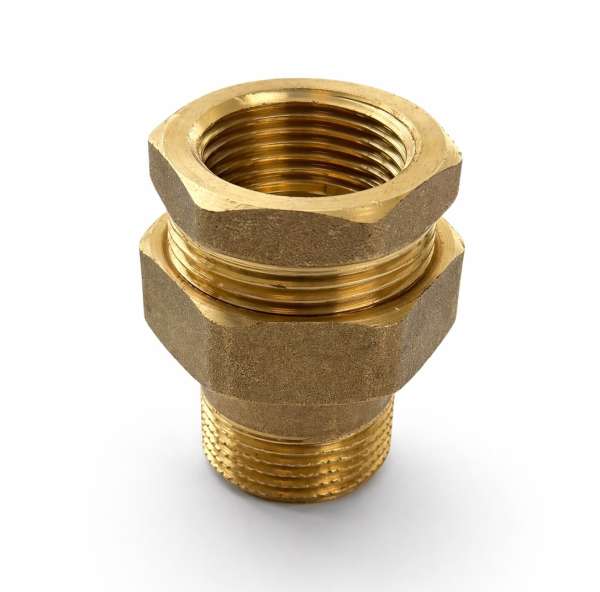 Messing Verschraubung 1'' Rohrverschraubung Flach Dichtend Dn25 1 Zoll Ig/ag