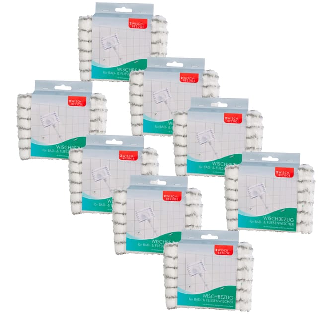 4x Novaliv Wischmopp 100% Polyester, bis 40°C waschbar